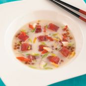 PlateOnline.com - Recipe Database - Tuna and chili tapioca with Asian pear